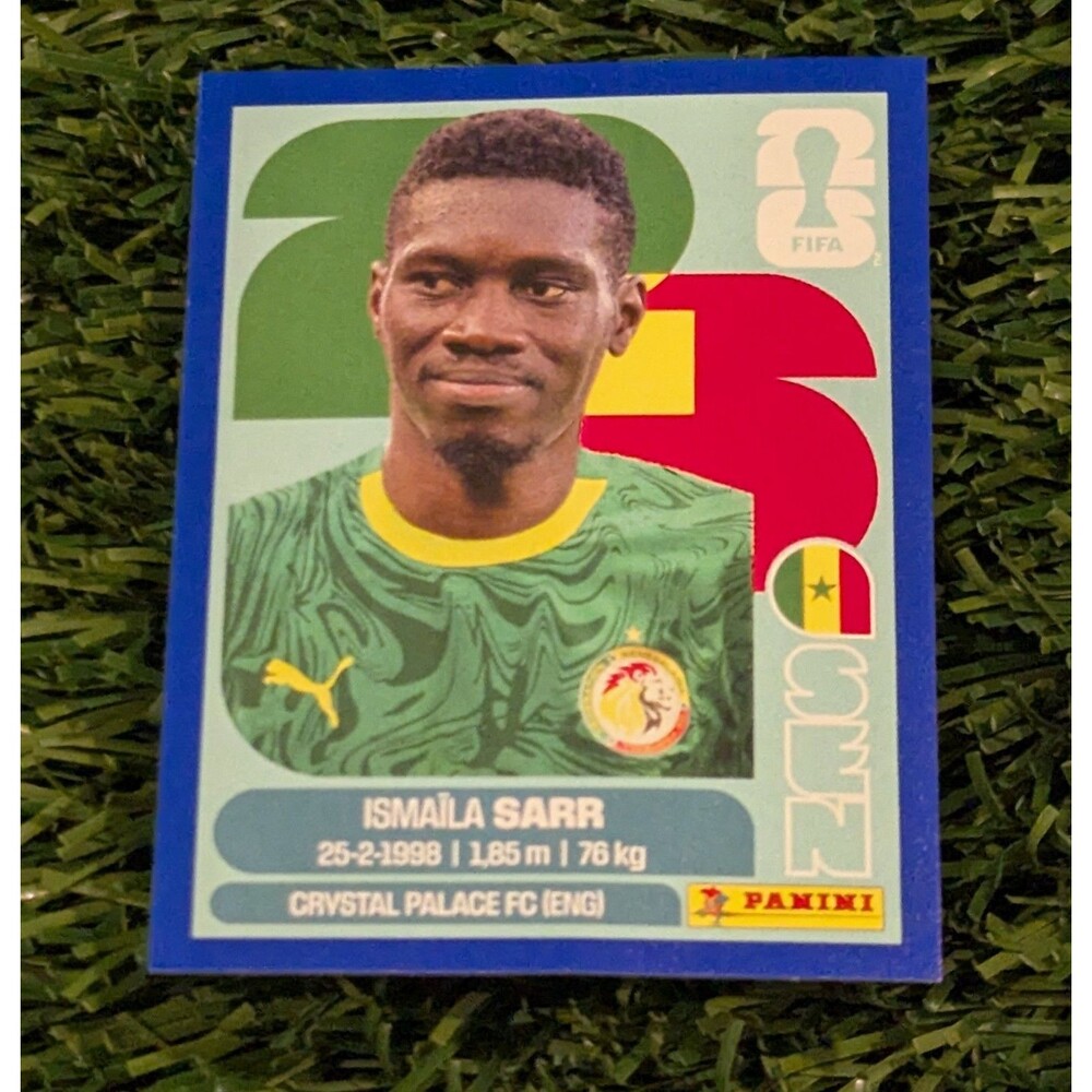 2026 Panini World Cup Sticker Ismaila Sarr Blue Border Parallel Senegal